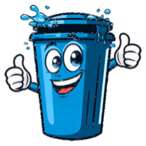 Bin Blast Co. mascot logo